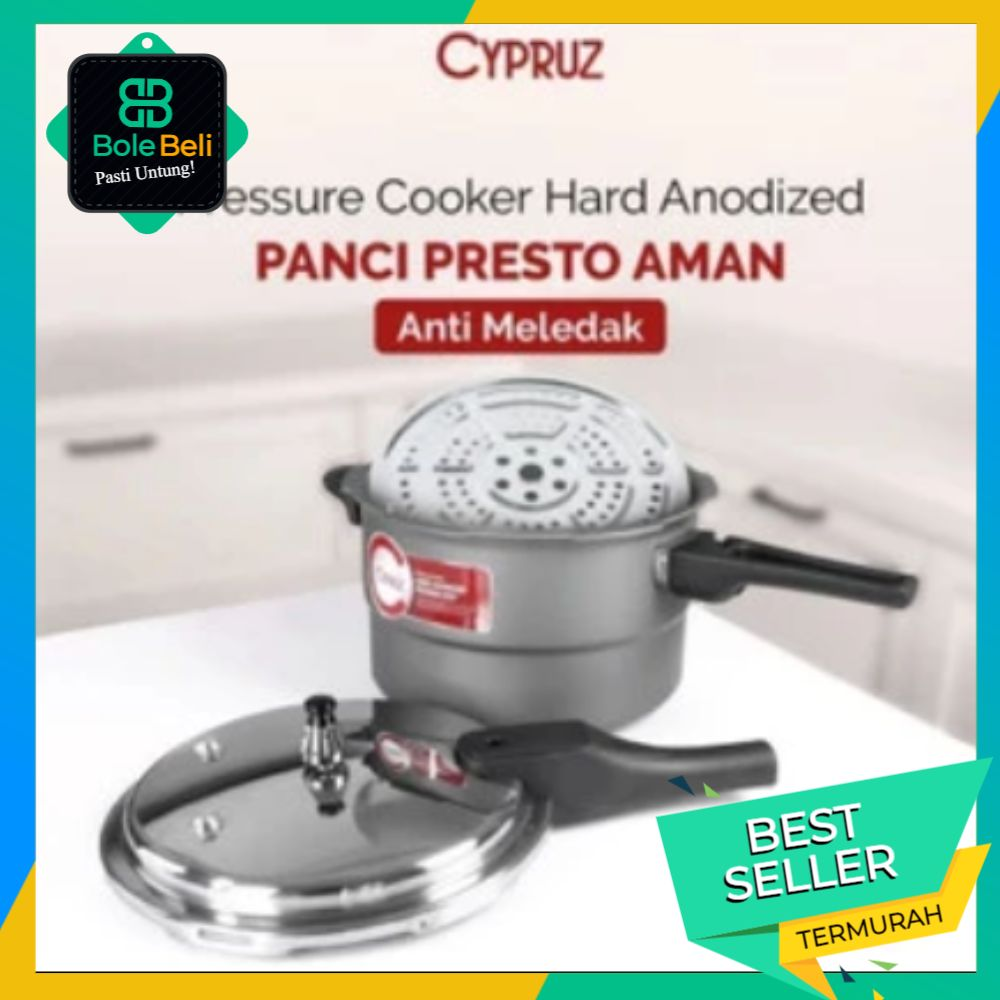 Cypruz Presto 12Lt Hard Anodized – Panci Presto Tahan Lama & Berkualitas