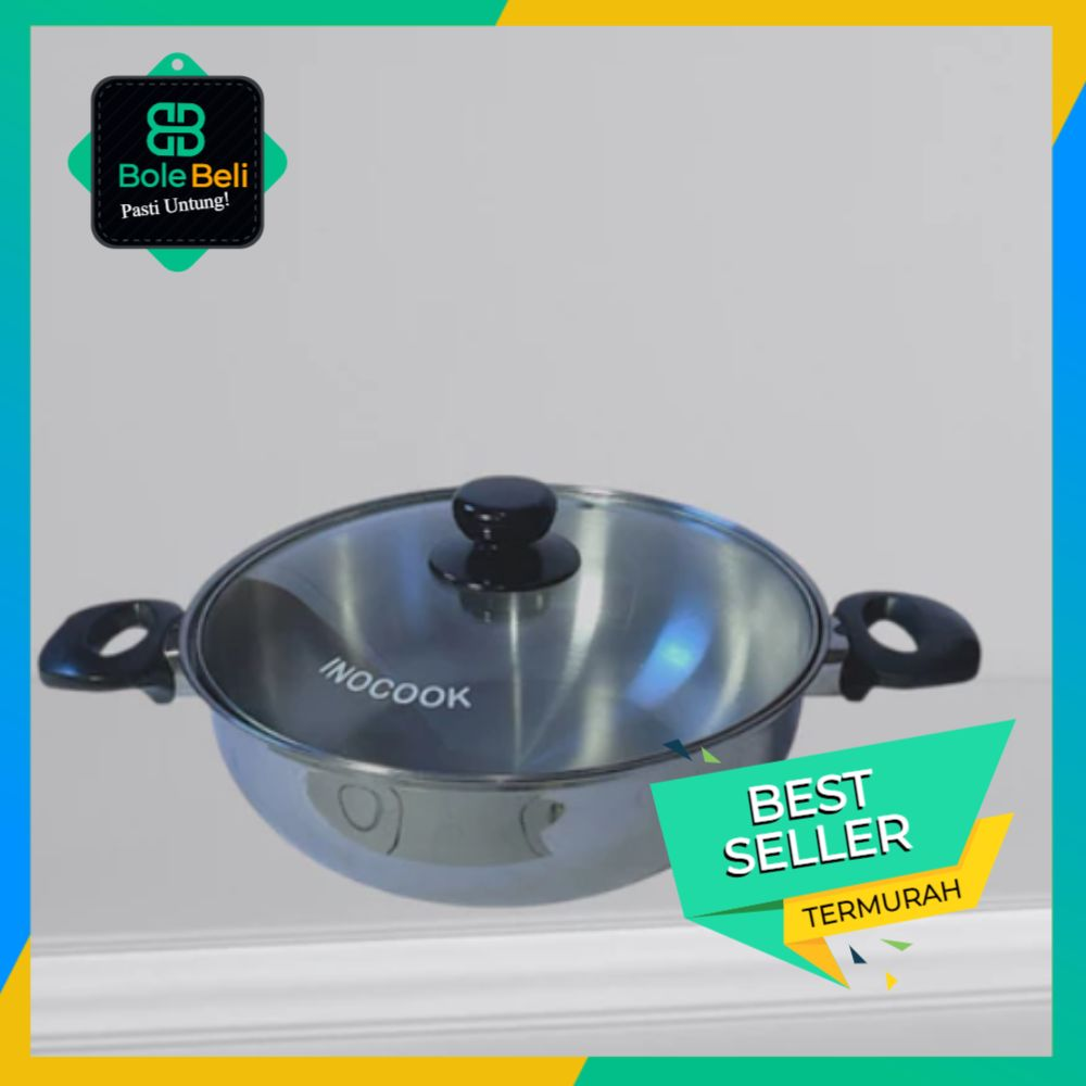 INOCOOK Casserole 27 cm Stainless – Panci Stainless Tahan Lama & Stylish