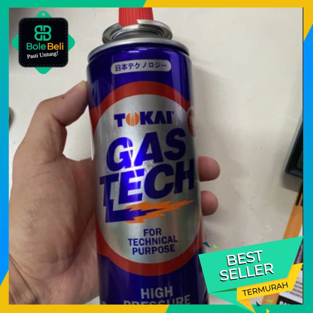 Gas Tech TOKAI Portable 235gr / Gas Kaleng Las Tekanan Tinggi / Gas Portable High Cook Segel 100% Original