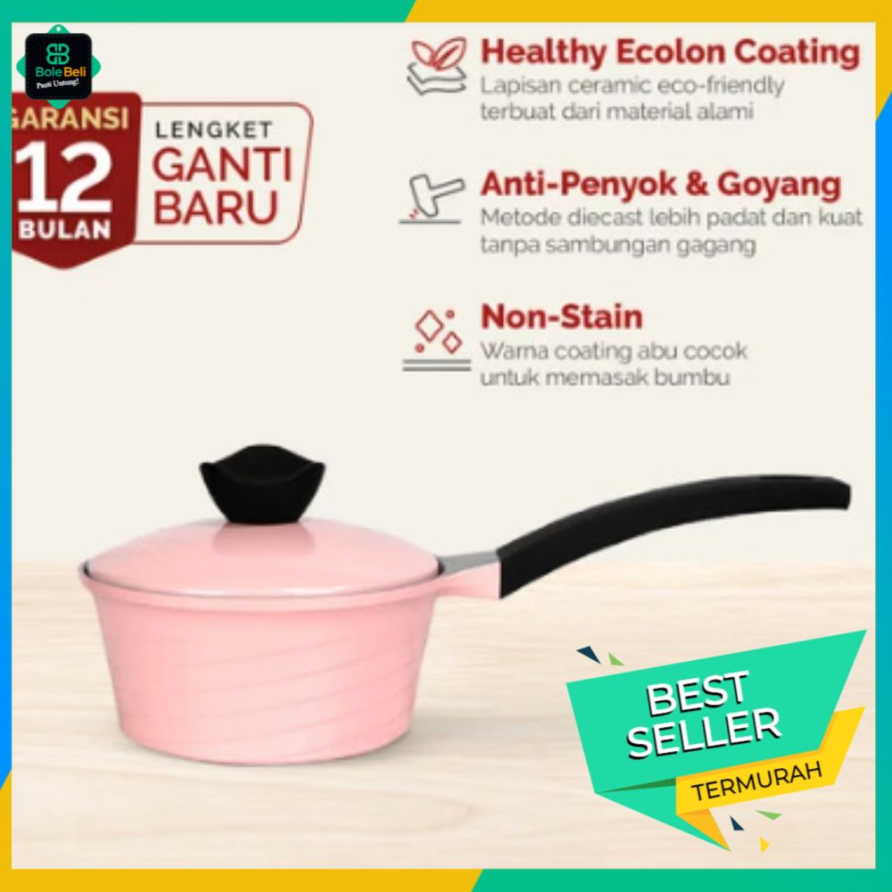 CYPRUZ Sauce Pan Ceramic Diecast Anti Lengket 18cm